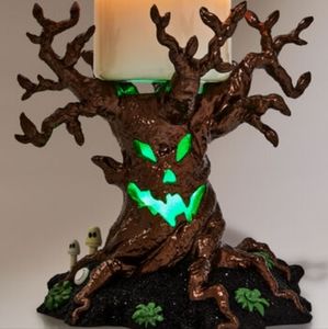 BATH & BODY WORKS MONSTER TREE PEDESTAL 3-Wick CANDLE HOLDER 2022 New In Box